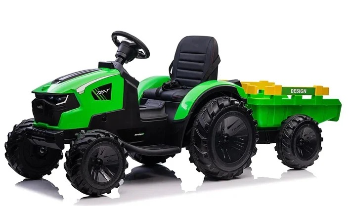 Tractor Electric Copii cu Remorcă 12V | Autokids