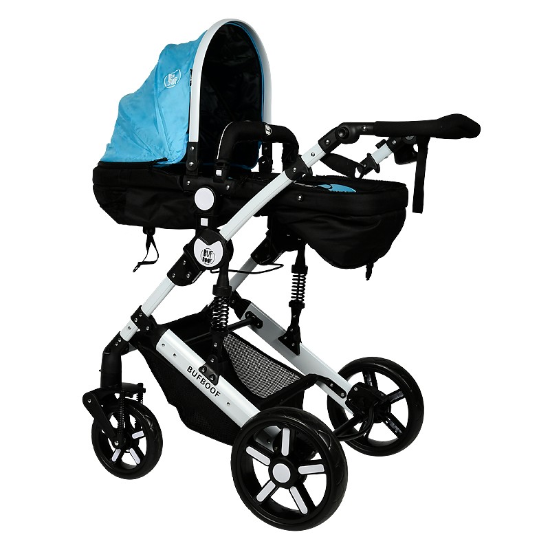 Carucior 2in1 Reversibil Buf Boof X2 Blue, Aluminiu - imagine 3