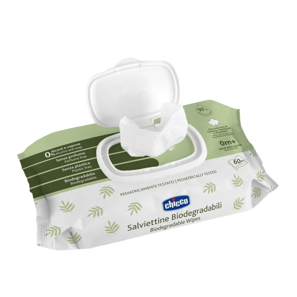 Servetele umede Chicco biodegradabile 60buc