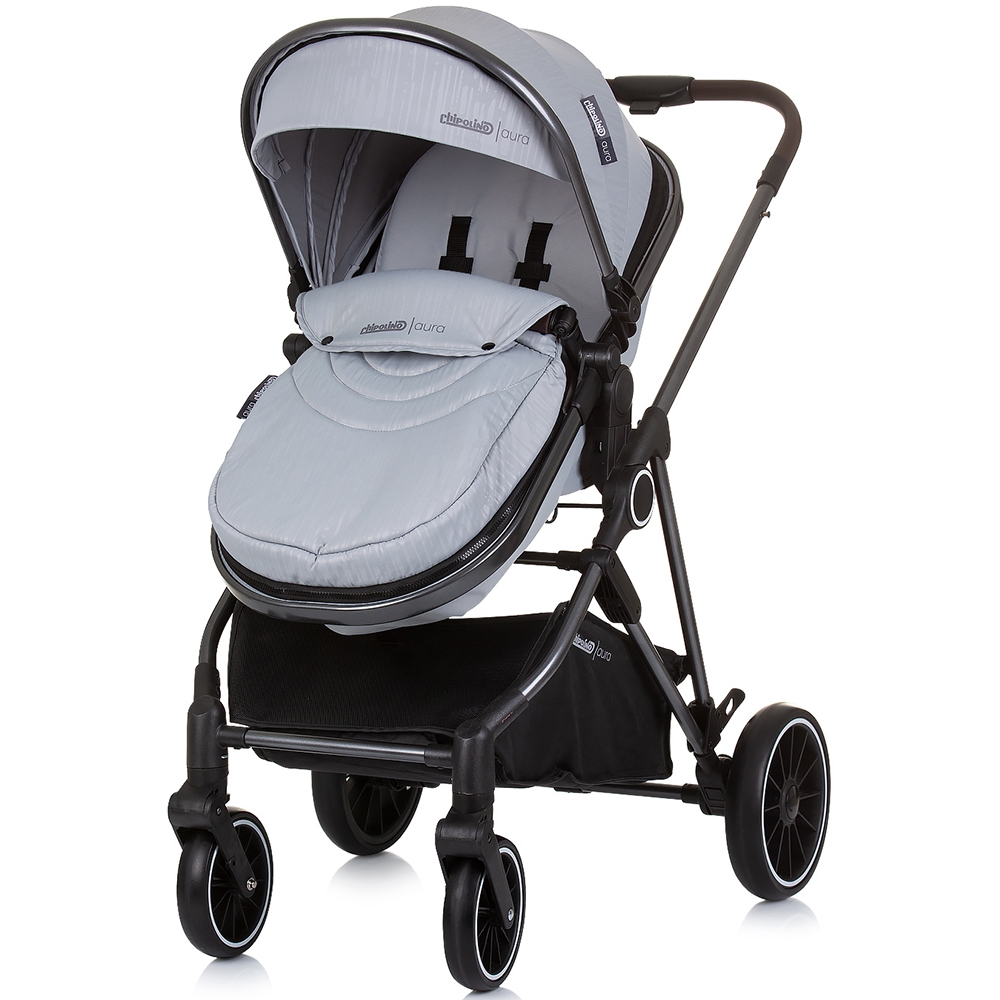 Carucior Chipolino Aura 3 in 1 Ash Grey, 0-22kg - imagine 7