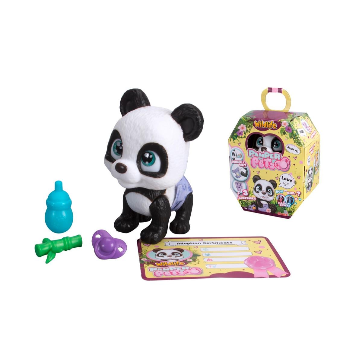 Panda cu accesorii Simba Wildlife Pamper Petz