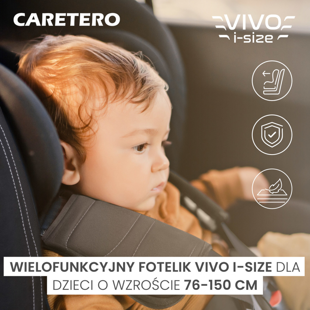 Scaun auto Caretero Vivo i-Size, sigurță superioară - imagine 2
