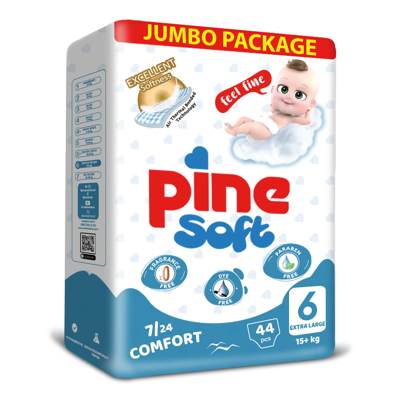 Scutece Pine Soft XL +15kg | 44 buc - imagine 2
