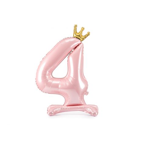 Balon Roz Cifra 4 Party Deco - Decor Petrecere