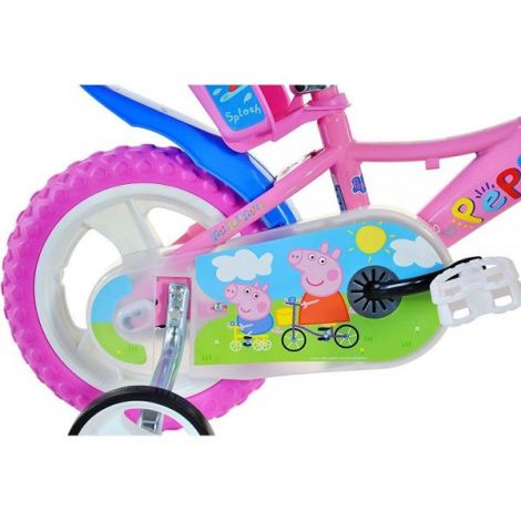 Bicicleta Dino Bikes Peppa Pig 12" - Prima Aventură - imagine 2