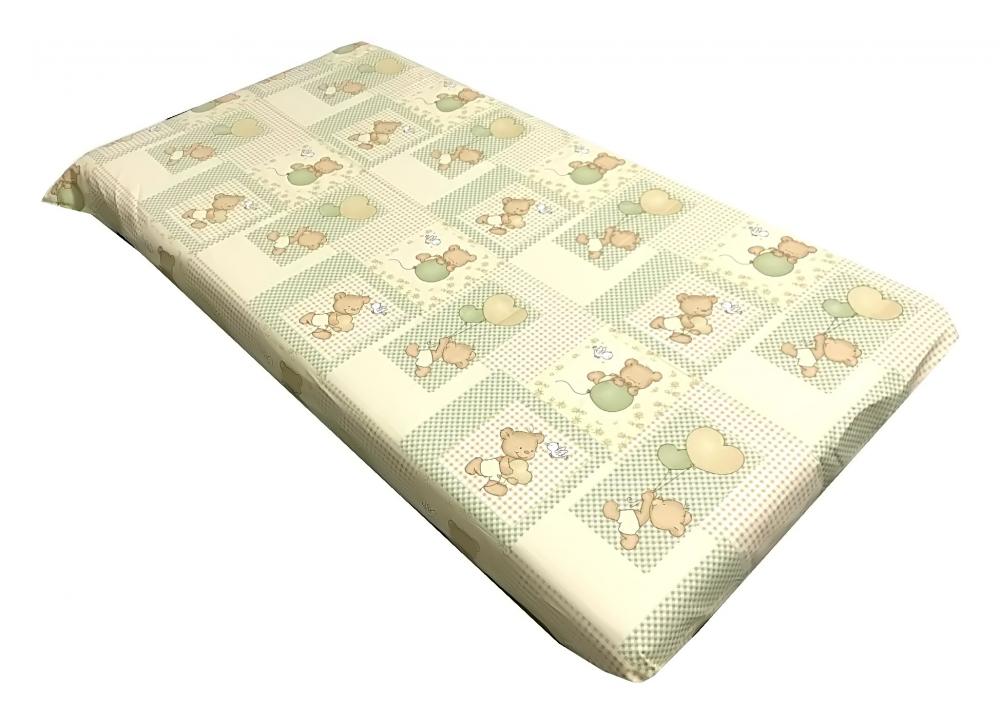 Cearsaf elastic Deseda, Ursuleți, Bumbac 120x60 cm