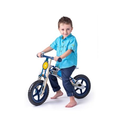 Woodyland Bicicleta Balance Albastru 2-5 Ani - imagine 2