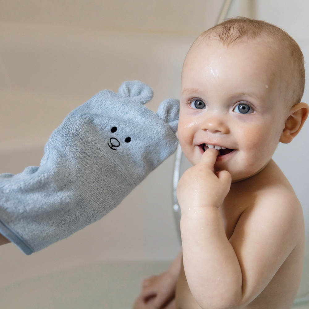 Mănușă Baie Babyono Bambus Albastru - imagine 8