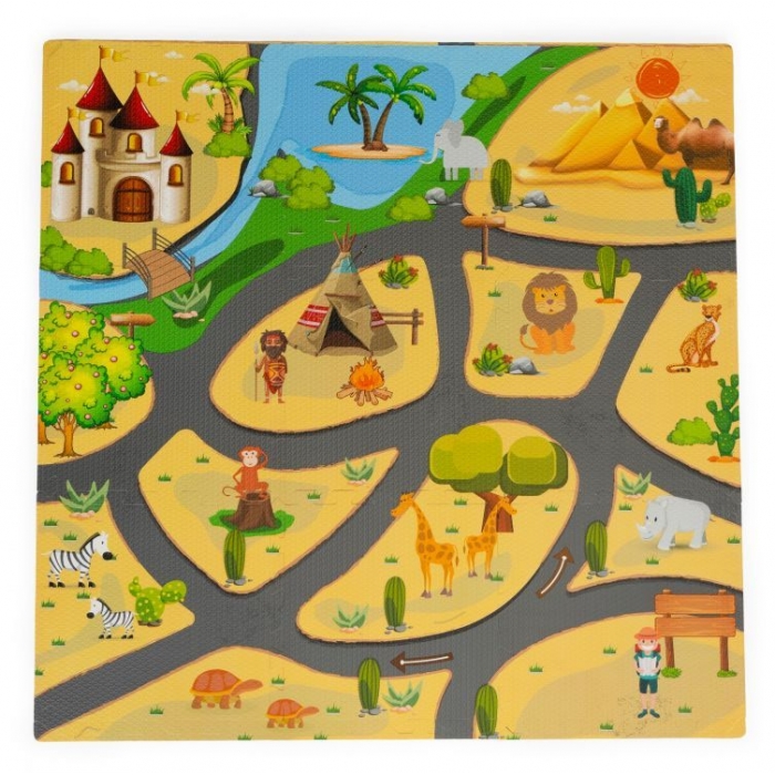 Salteluta Educationala Safari 9 Piese Ecotoys - imagine 4