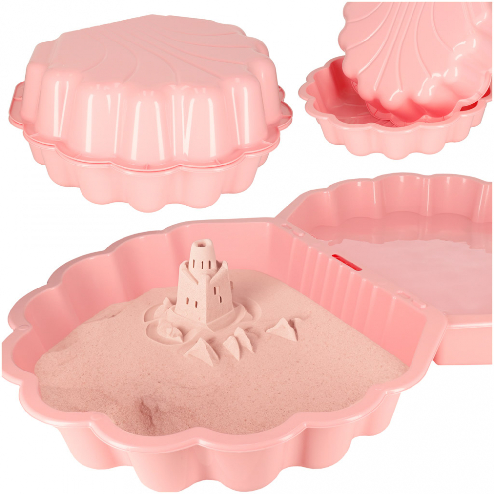 Ikonka Cutie Nisip 2-in-1 Scoica XXL Pink - imagine 9