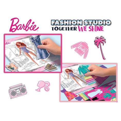 Lisciani Barbie Fashion Studio - Set Creativ Design - imagine 5