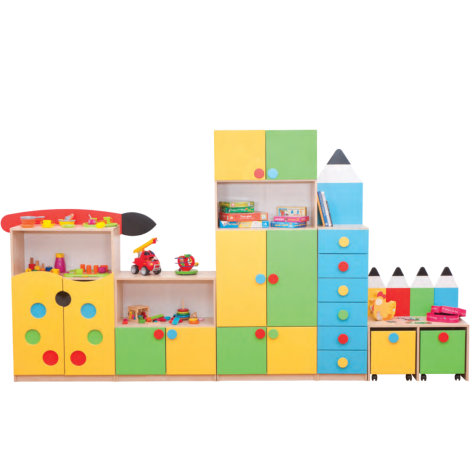 Set Mobilier Grădiniță Creionasul Novum, 5 Piese