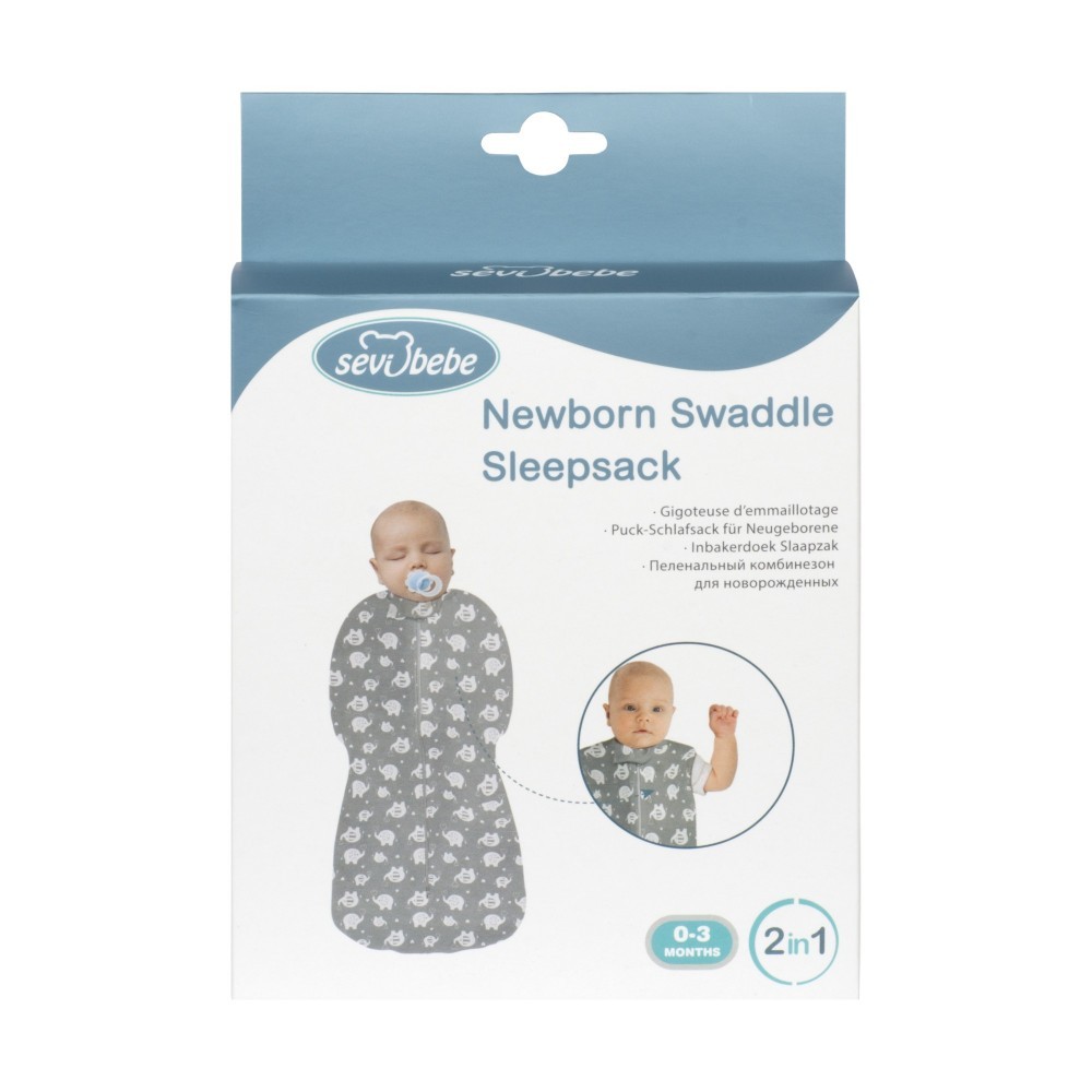 Sac de dormit 2 in 1 Sevibebe, 0-3 luni