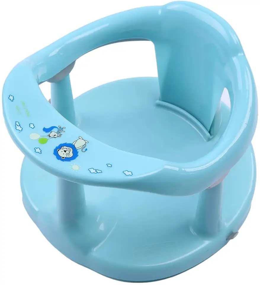 Scaun baie Little Mom Light Blue, ergonomic, 6 luni+ - imagine 8