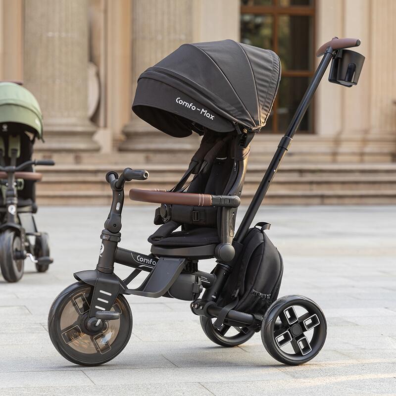 Tricicleta Qplay Comfo Max Gri Ultrapliabila - imagine 10