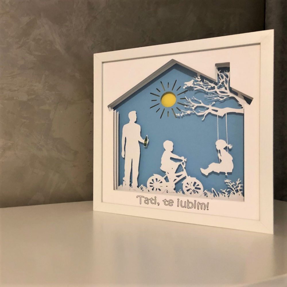 Tablou Luminos Părinți și Copii Noorhandmadeatelier - imagine 5