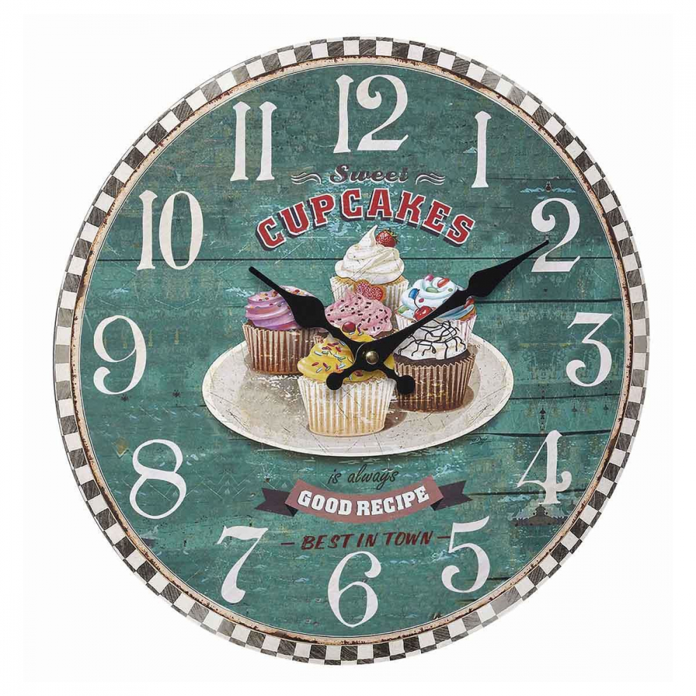Ceas Tfa Vintage Cupcakes pentru Camera Copilului