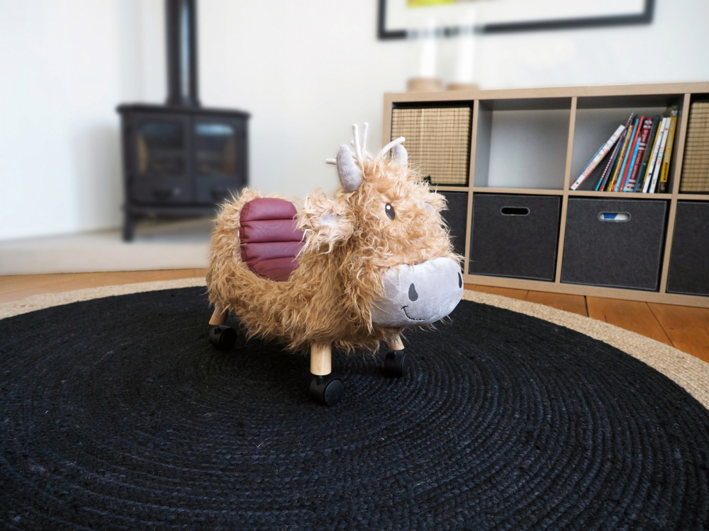 Hubert Highland Cow Little Bird Told Me | Jucărie Ride-On - imagine 4