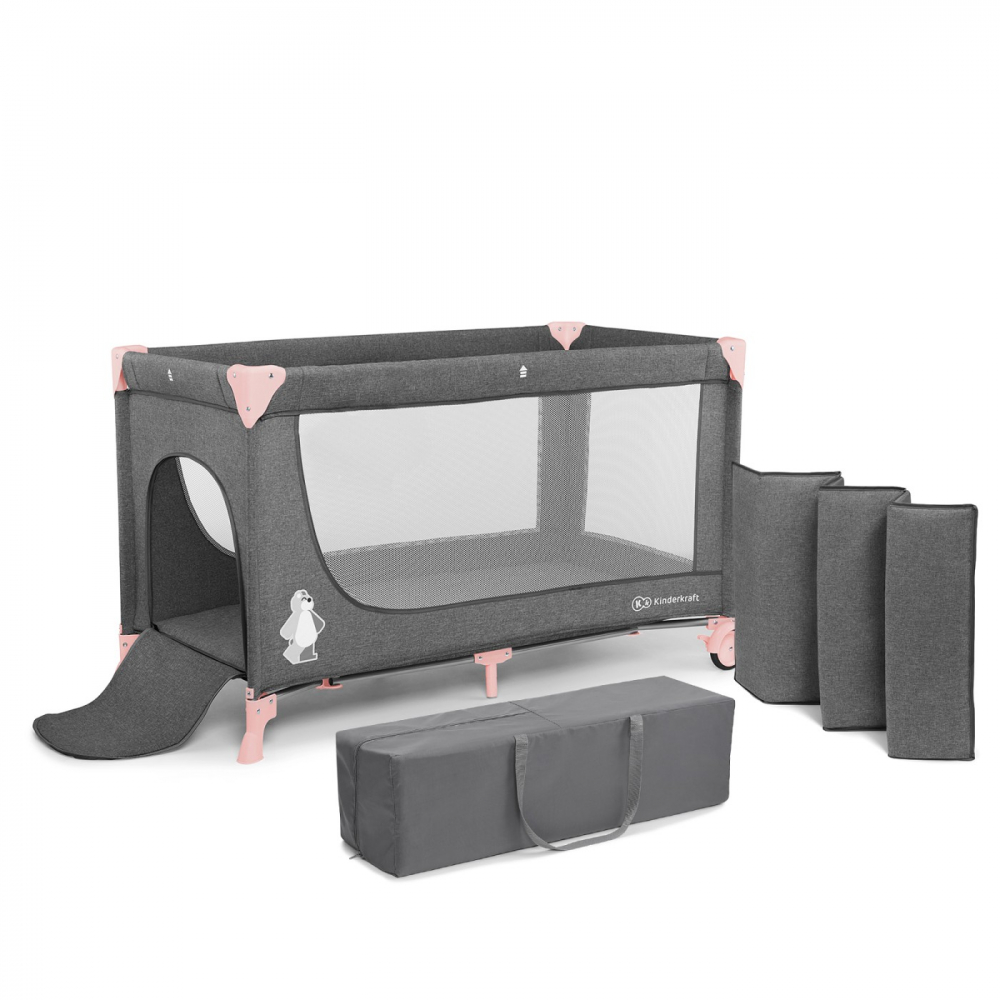 Patut Călătorie Kinderkraft Joy Pink - Portabil - imagine 7