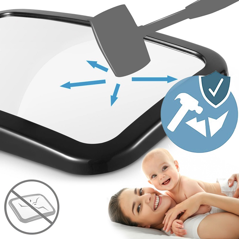 Oglinda Auto Sipo 360°, Supraveghere Bebe, Negru - imagine 7