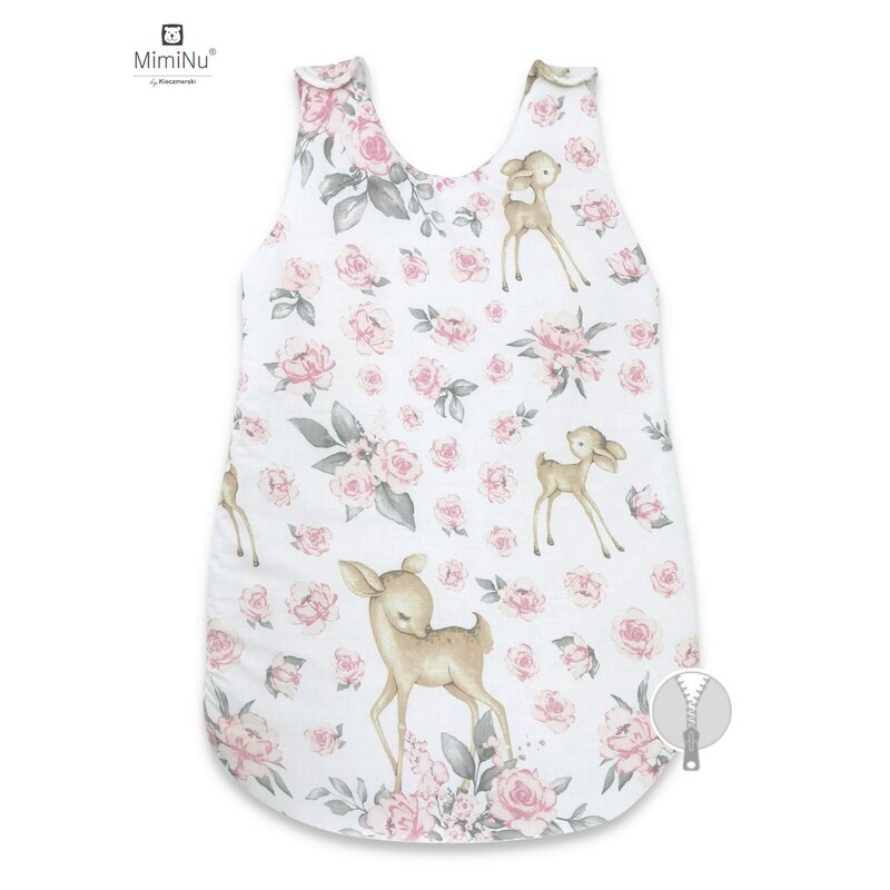Sac Dormit Bebelusi Miminu Bumbac Sweet Deer Pink