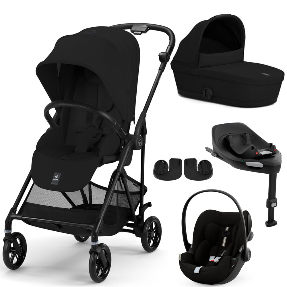 Pachet Cybex Melio Carbon 4 in 1 Black