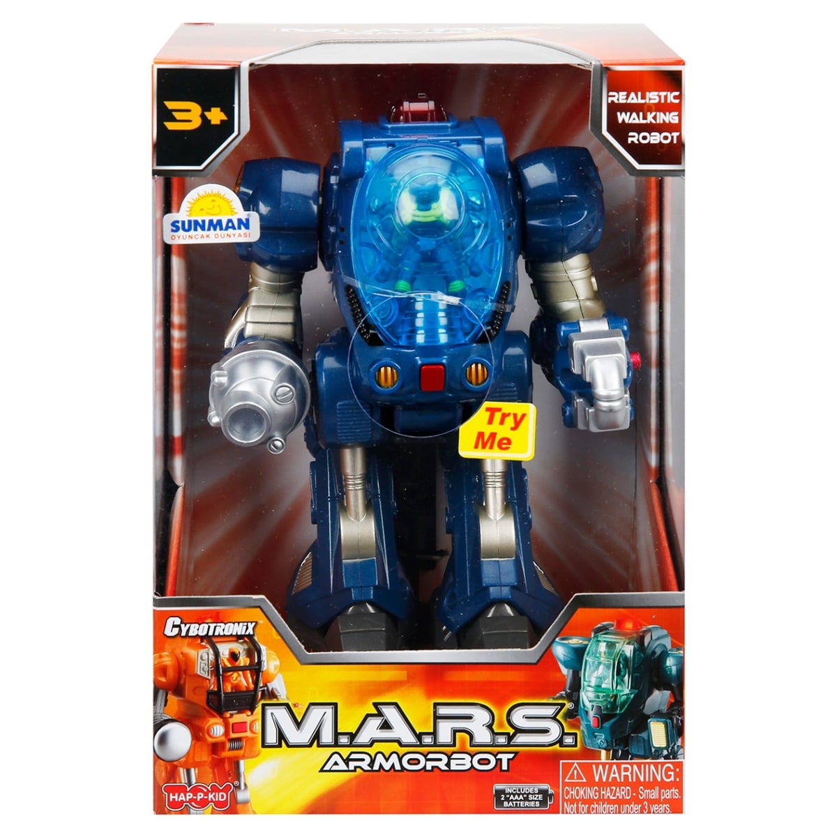 Robot M.A.R.S. Happy Kid, 18 cm, Lumini și Sunete