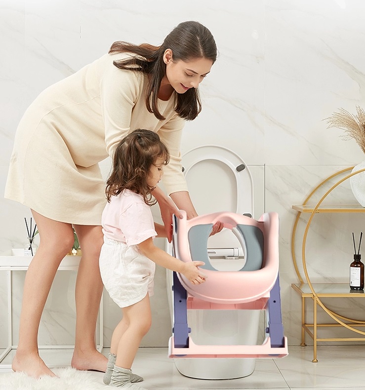 Little Mom Reductor Toaletă Pliabil Pink - imagine 3