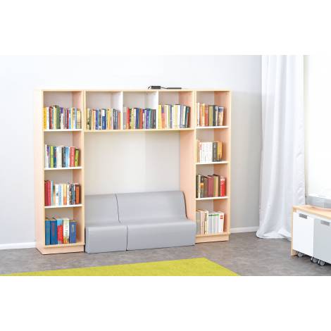 Biblioteca Qaudro Alb Moje Bambino cu Iluminare LED - imagine 12