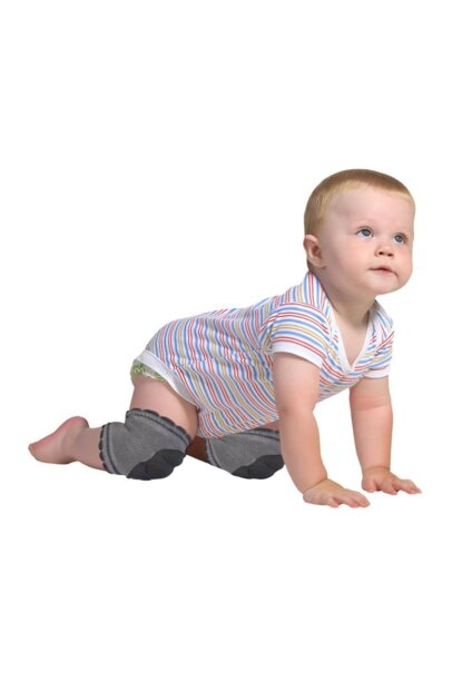 Genunchiere Bebe SeviBebe Gri, Antialunecare - imagine 2