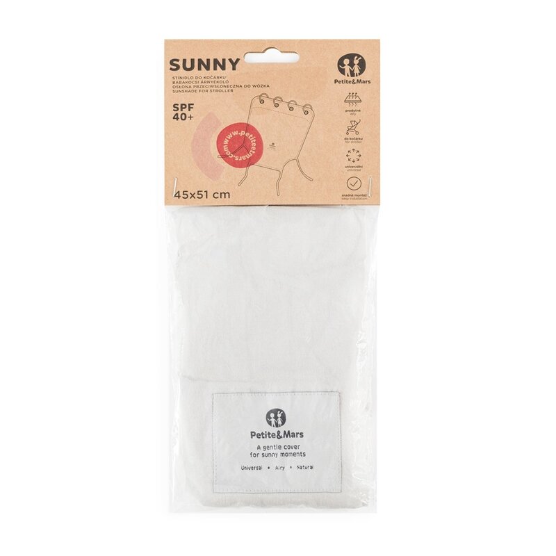 Parasolar Petite&Maris UV40+ | Bumbac Natural - imagine 4