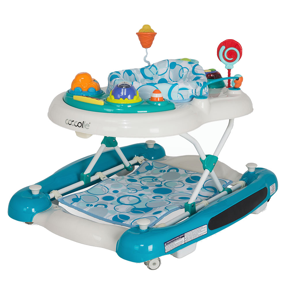 Premergator Coccolle Inizio Albastru cu Scaun Rotativ - imagine 4