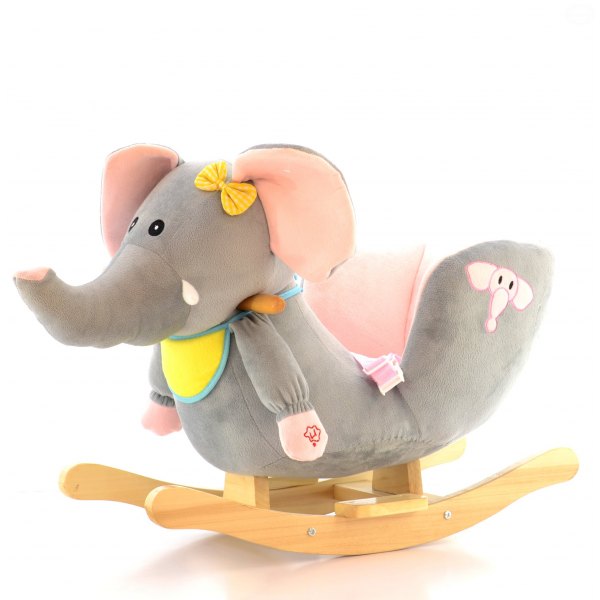 Balansoar Elefant Eurobaby cu Sunete și Siguranță