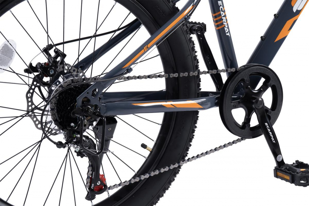 Bicicleta Carpat 24" cu Anvelope Late și Suspensie - imagine 6