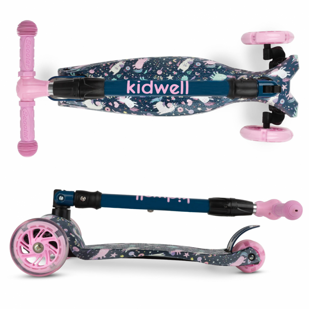 Trotineta Kidwell Vento Magic Pliabilă cu LED