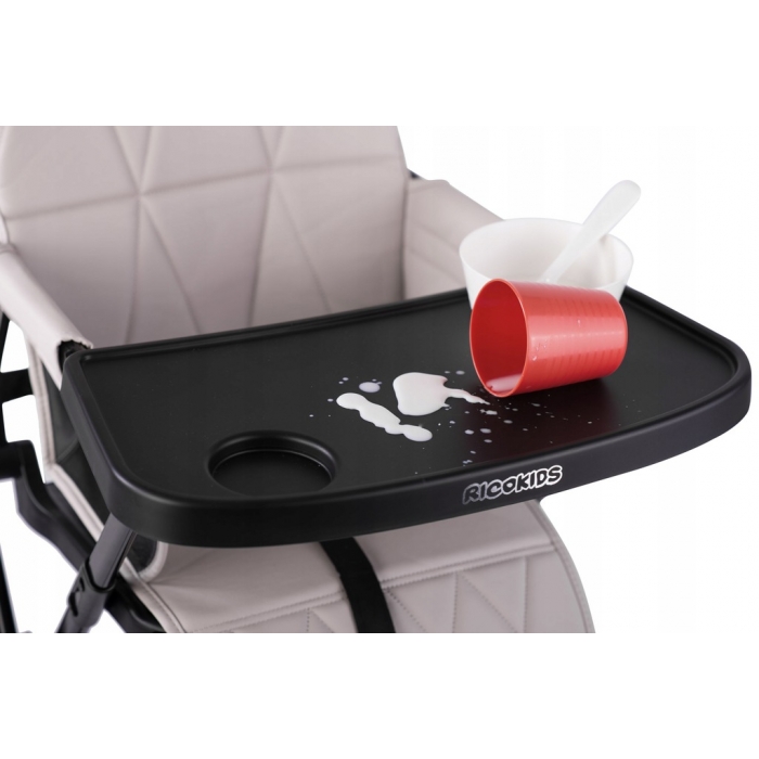 Scaun de masă Ricokids Nuco Negru-Gri - imagine 2