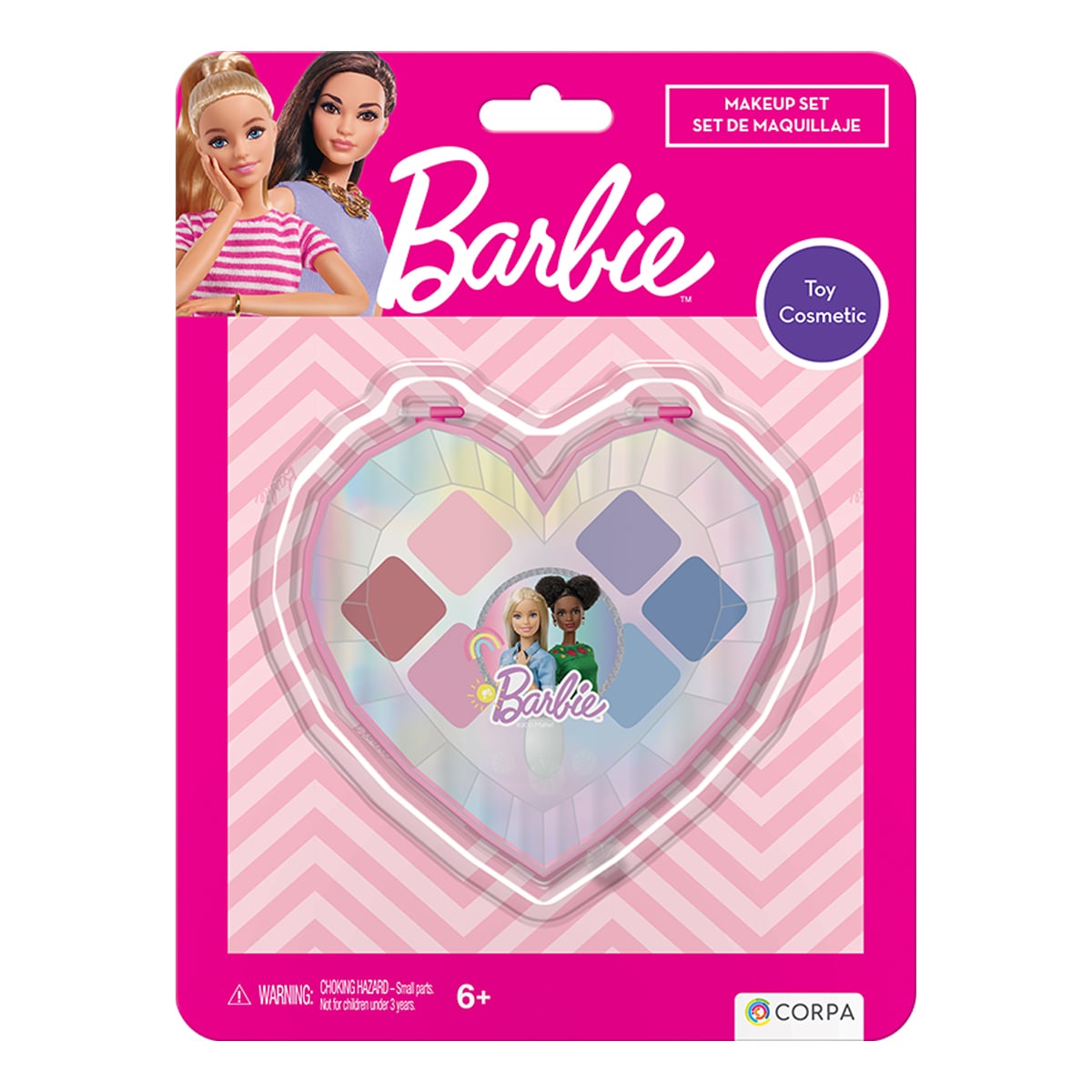 Set Machiaj Barbie Inima | 6 Culori și Aplicator