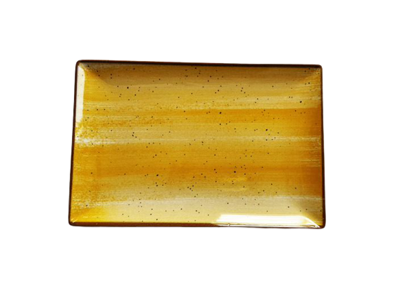 Platou Servire Ceramica Galben 25x15 cm Ipec