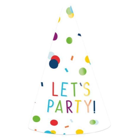 Farfurii Aniversare Confetti Amscan | Petrecere Perfectă - imagine 4