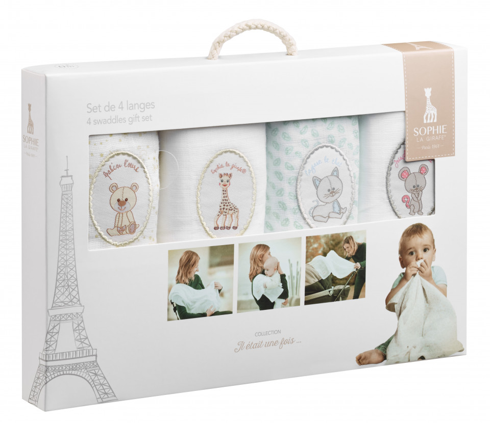 Set 4 scutece bumbac Vulli, 70x70 cm - imagine 6