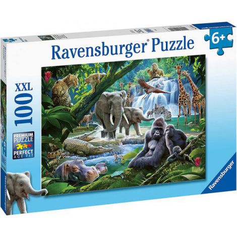 Puzzle Animale Jungla 100 Piese Ravensburger - imagine 3