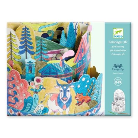 Planse Colorat 3D Djeco Peisaj Stratificat
