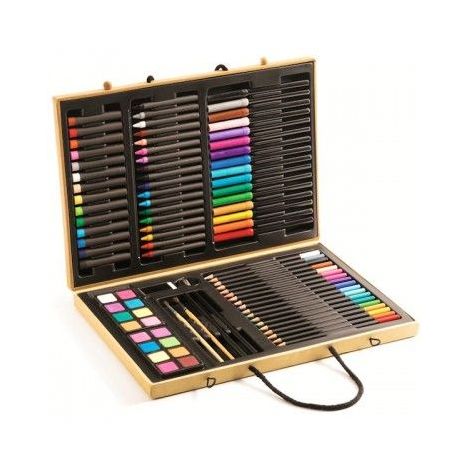 Djeco Marea Cutie Culori, 86 Piese, Set Artă Complet