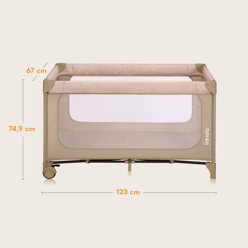 Patut Pliabil Lionelo Jasmin Easy Fold - Călătorii Ușoare - imagine 12