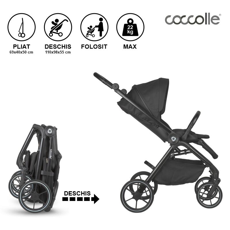 Coccolle Serry 2-in-1 Carucior Modular - imagine 5