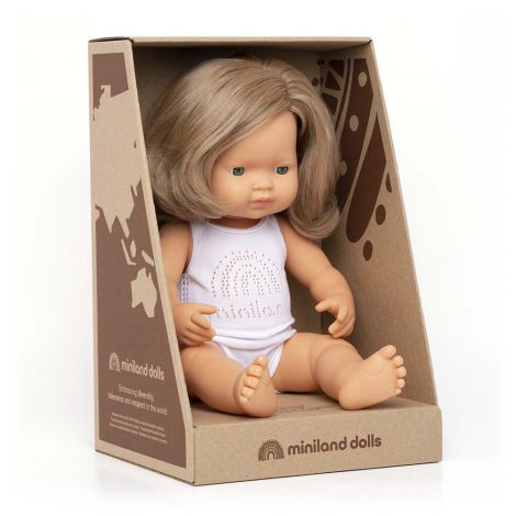 Papusa Educatica Miniland 38 cm Anatomica - imagine 4
