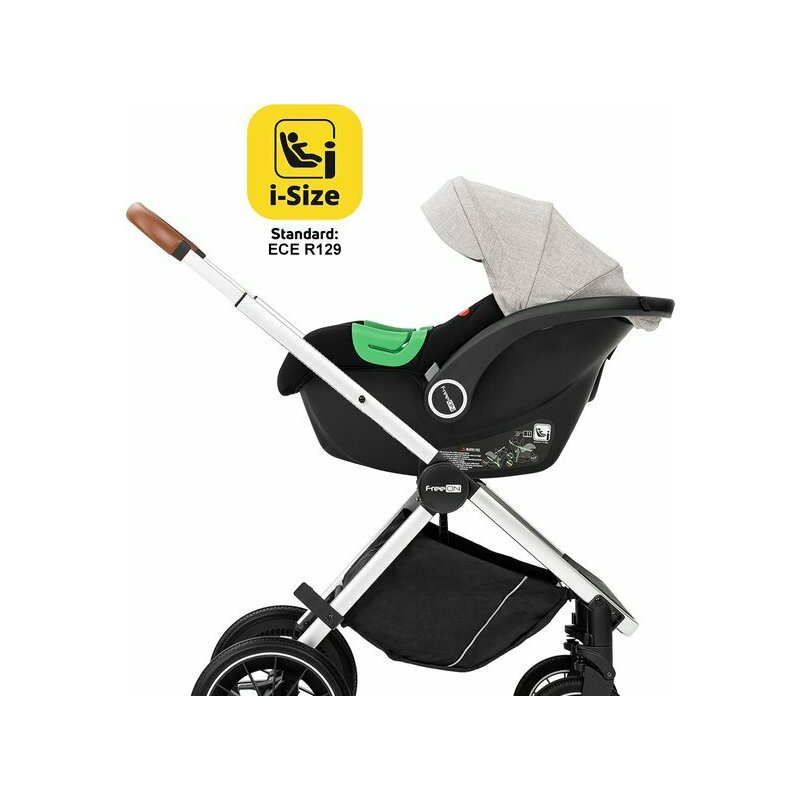 Carucior 3 in 1 FreeON Joy Reversibil, Aluminiu - imagine 3