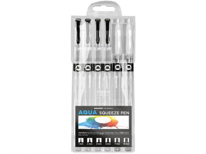 Set Aqua Squeeze Pen Molotow Basic 2,6