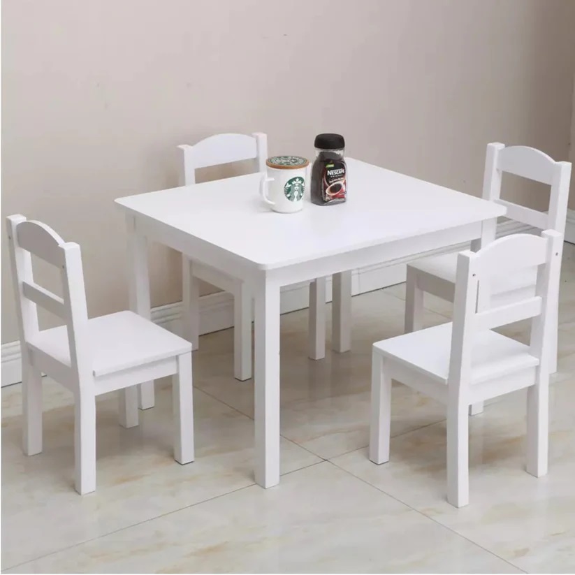 Set Masă și 4 Scaune Copii Ginger Home, Sigur și Elegant - imagine 3