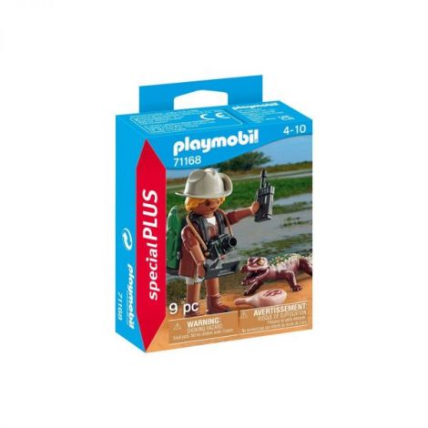 Playmobil Figurină Cercetător cu Aligator - imagine 2